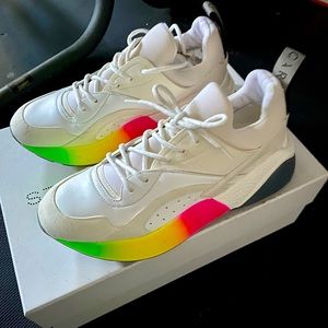 Stella McCarthy Eclipse Rainbow platform sneaker